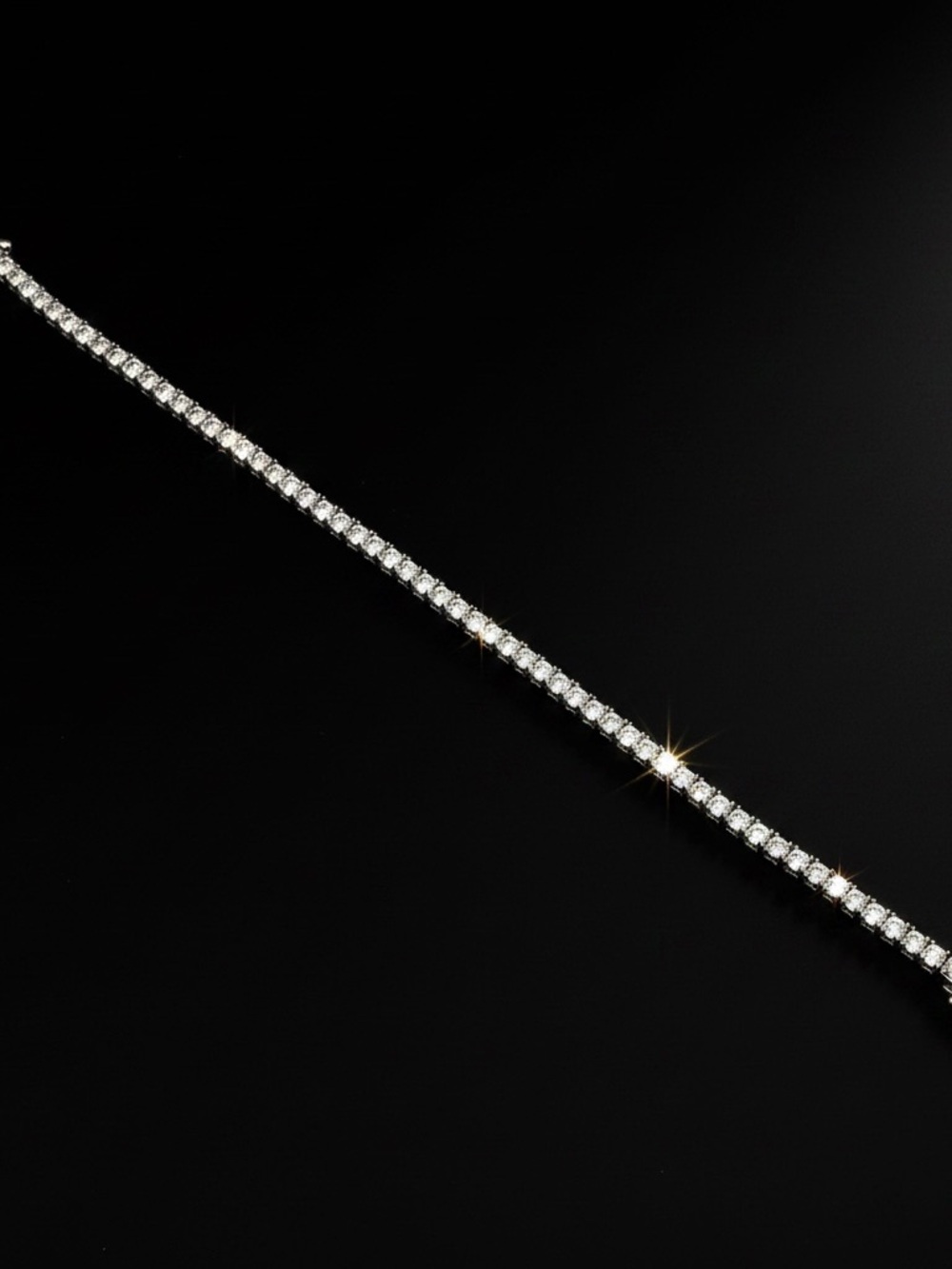 925 Silver, 5.6CTW Moissanite Tennis Bracelet